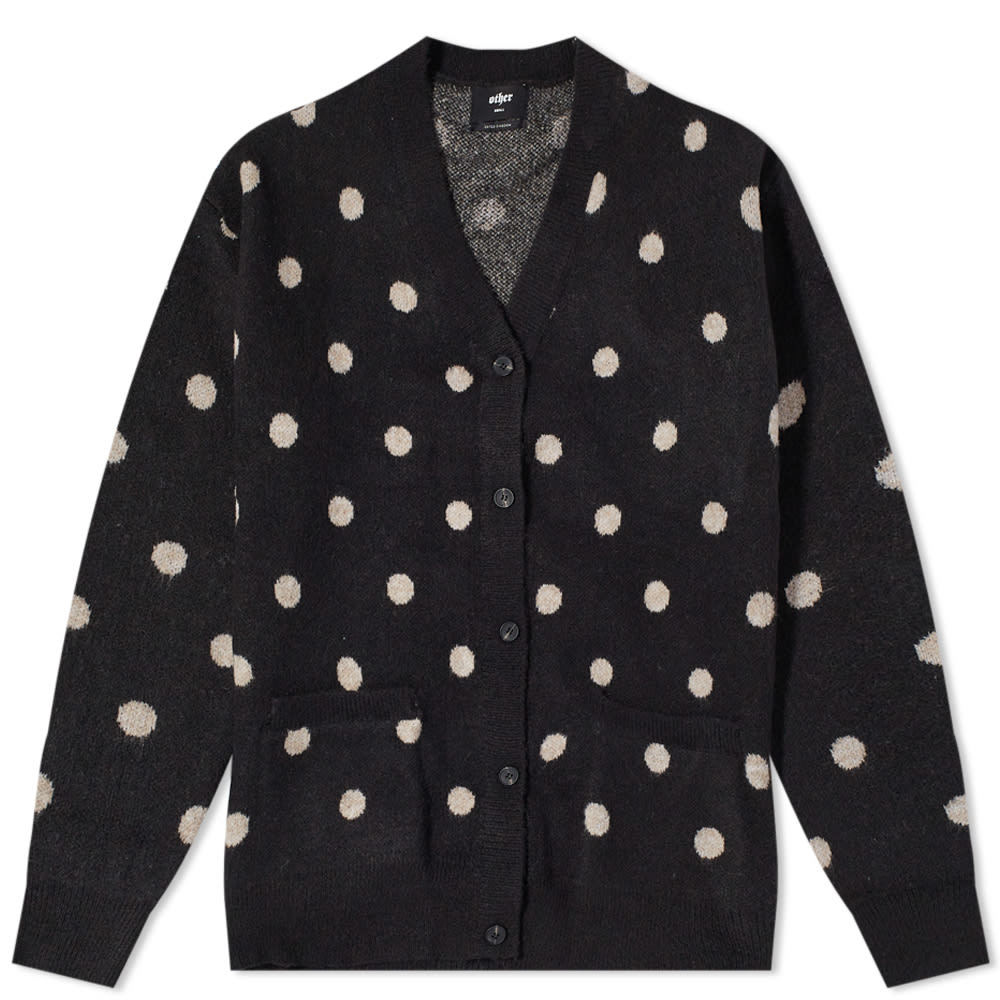 Polka Dot Open Front Cardigan