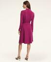 Brooks Brothers Women's Houndstooth Print Wrap Dress | Purple