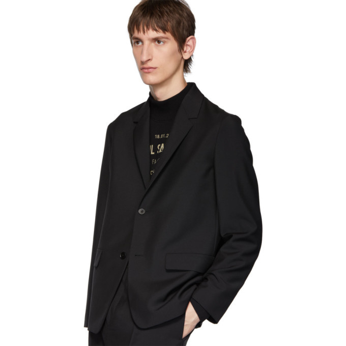 Jil Sander Black Wool and Mohair Essential Suit Jil Sander