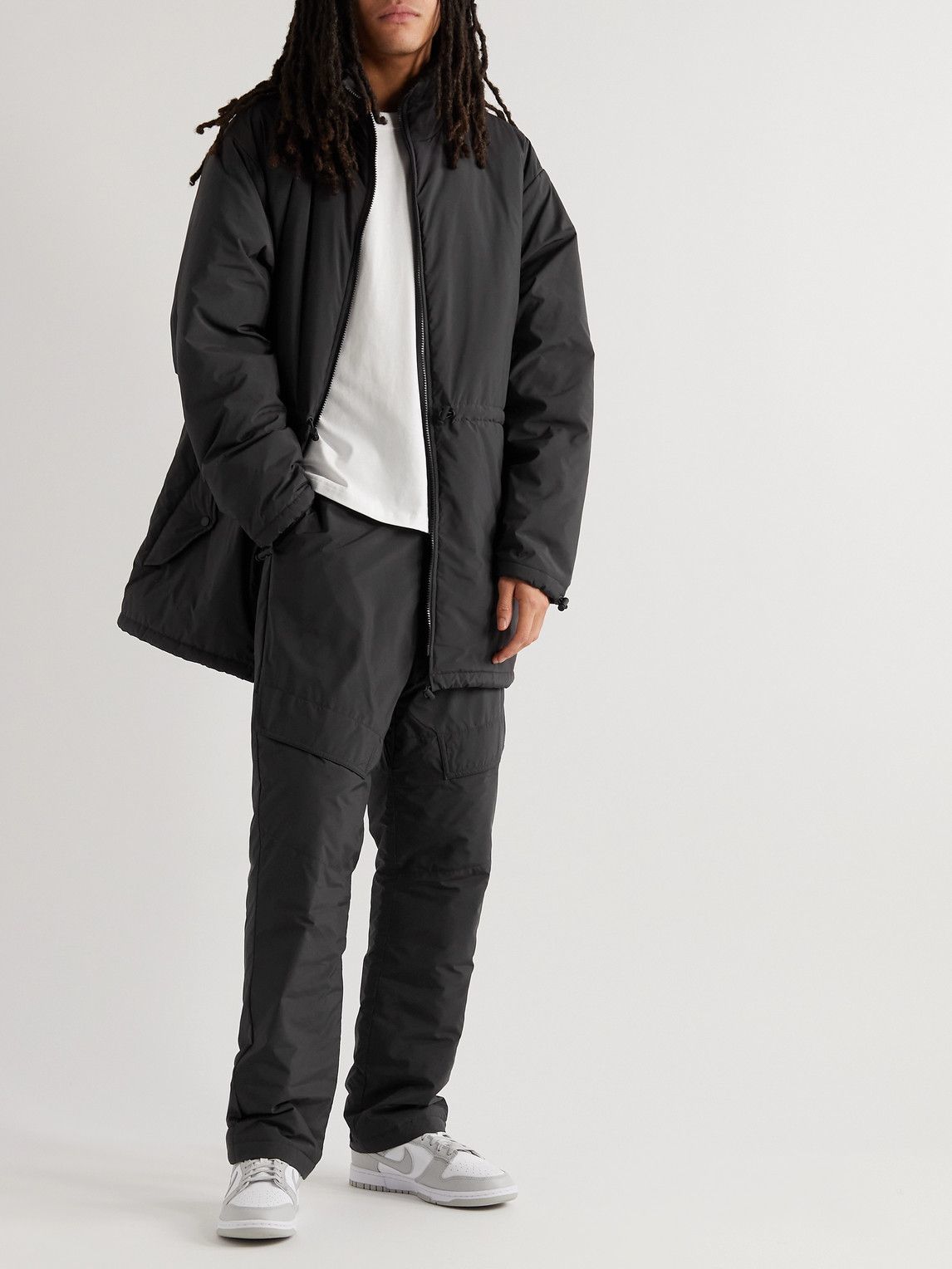 FEAR OF GOD ESSENTIALS - Oversized Logo-Appliquéd Padded Shell Jacket ...