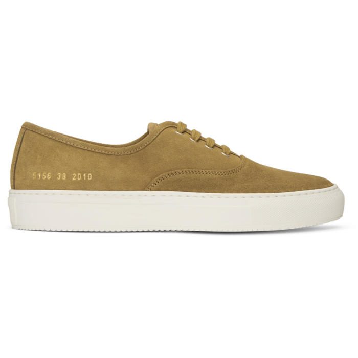 common projects tournament four hole nubuck sneakers