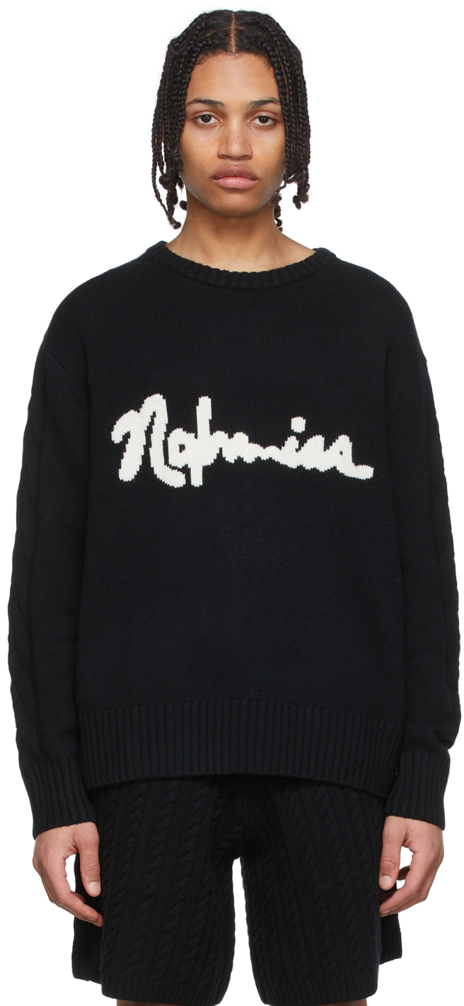Nahmias Black Logo Sweater Nahmias