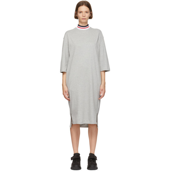 SJYP Grey Neck Band TShirt Dress SJYP