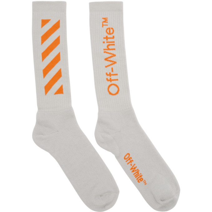 off white socks orange