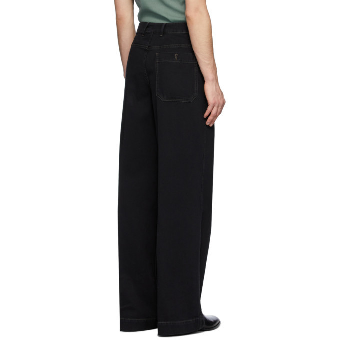 Lemaire Black Wide-Leg Jeans Lemaire