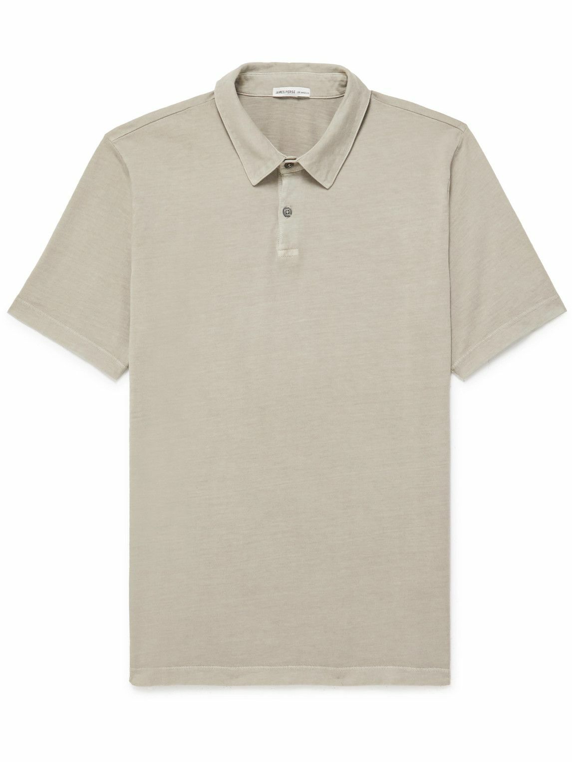 James Perse - Supima Cotton-Jersey Polo Shirt - Gray James Perse