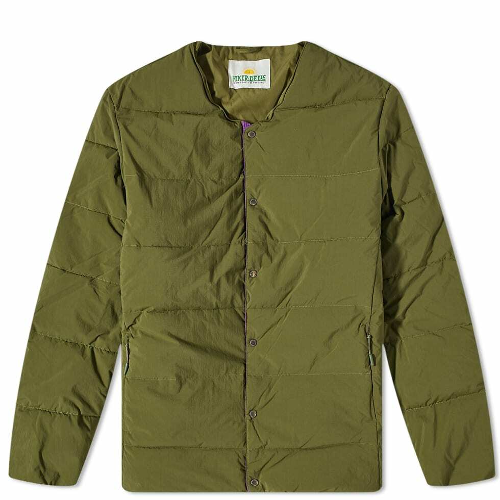 Hikerdelic Men's Quilted Liner Jacket in Khaki Hikerdelic