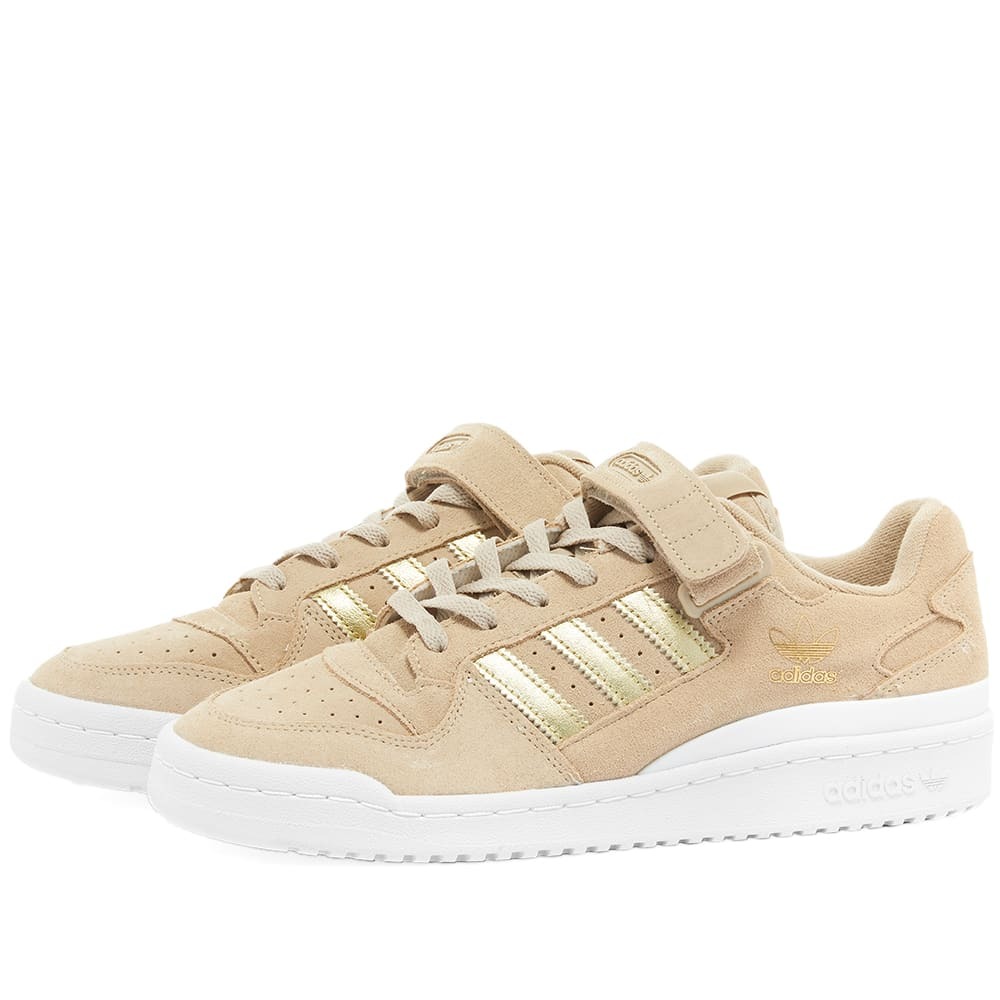 Adidas Women's Forum Low W Sneakers in Beige/White/Matte Gold adidas