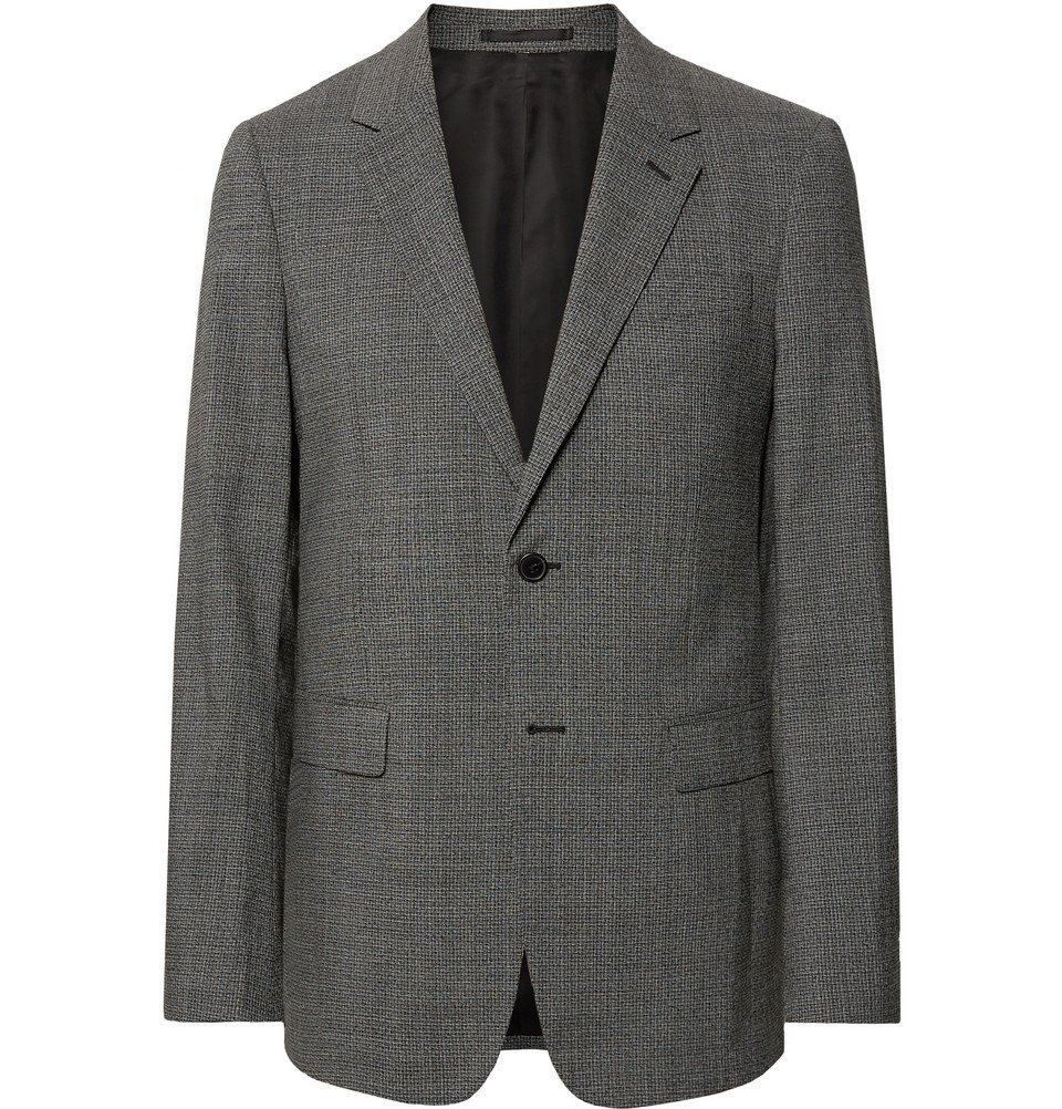 Theory - Black Chambers Slim-Fit Stretch-Wool Suit Jacket - Gray Theory