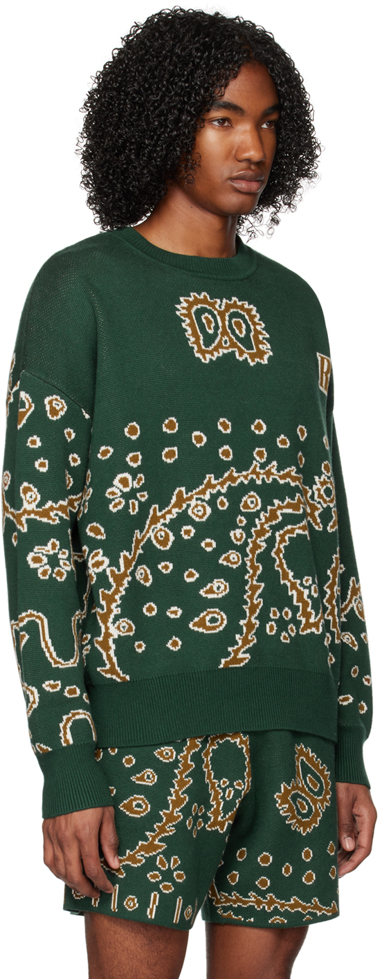 Rhude Green Bandana Sweater Rhude