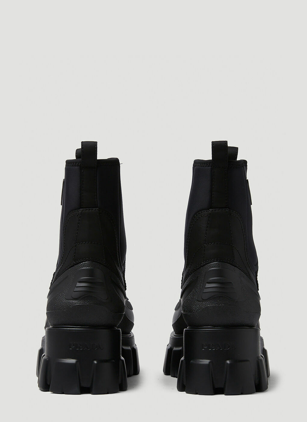 Monolith Duck Boots in Black Prada