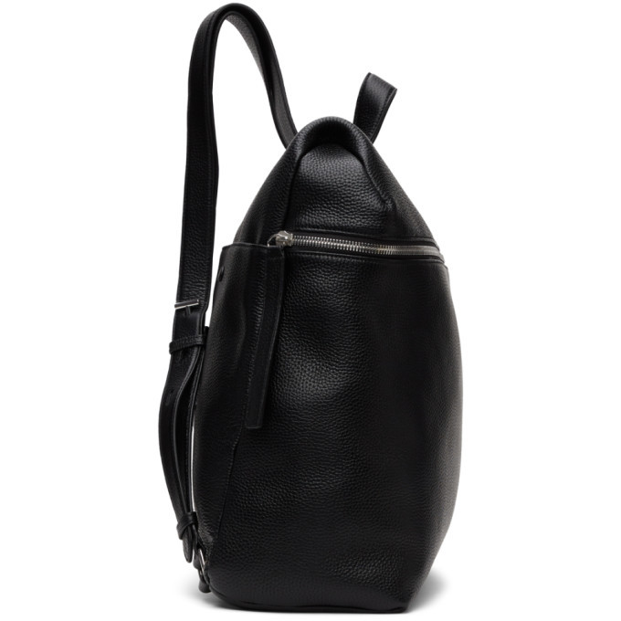 Kara Black Leather XL Backpack Kara