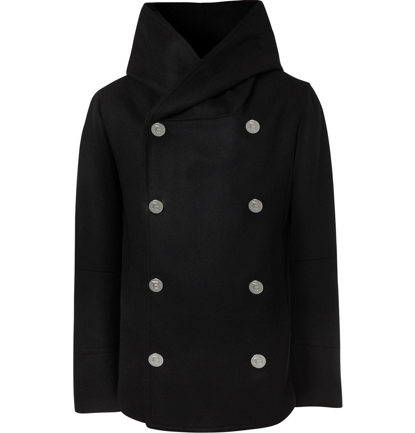 hooded peacoat