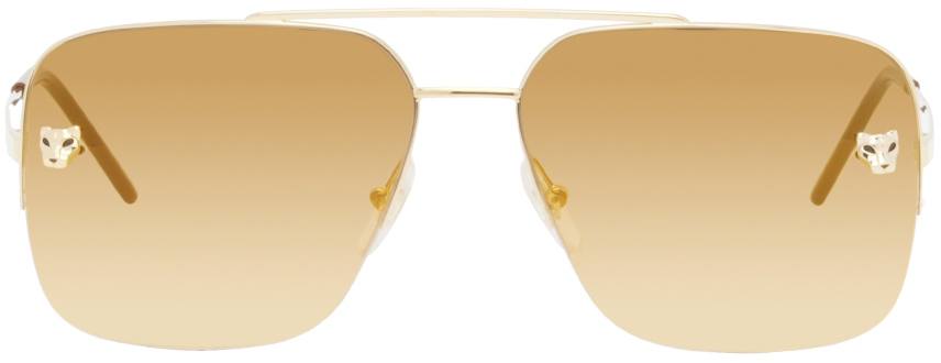 Photo: Cartier Gold Aviator Sunglasses