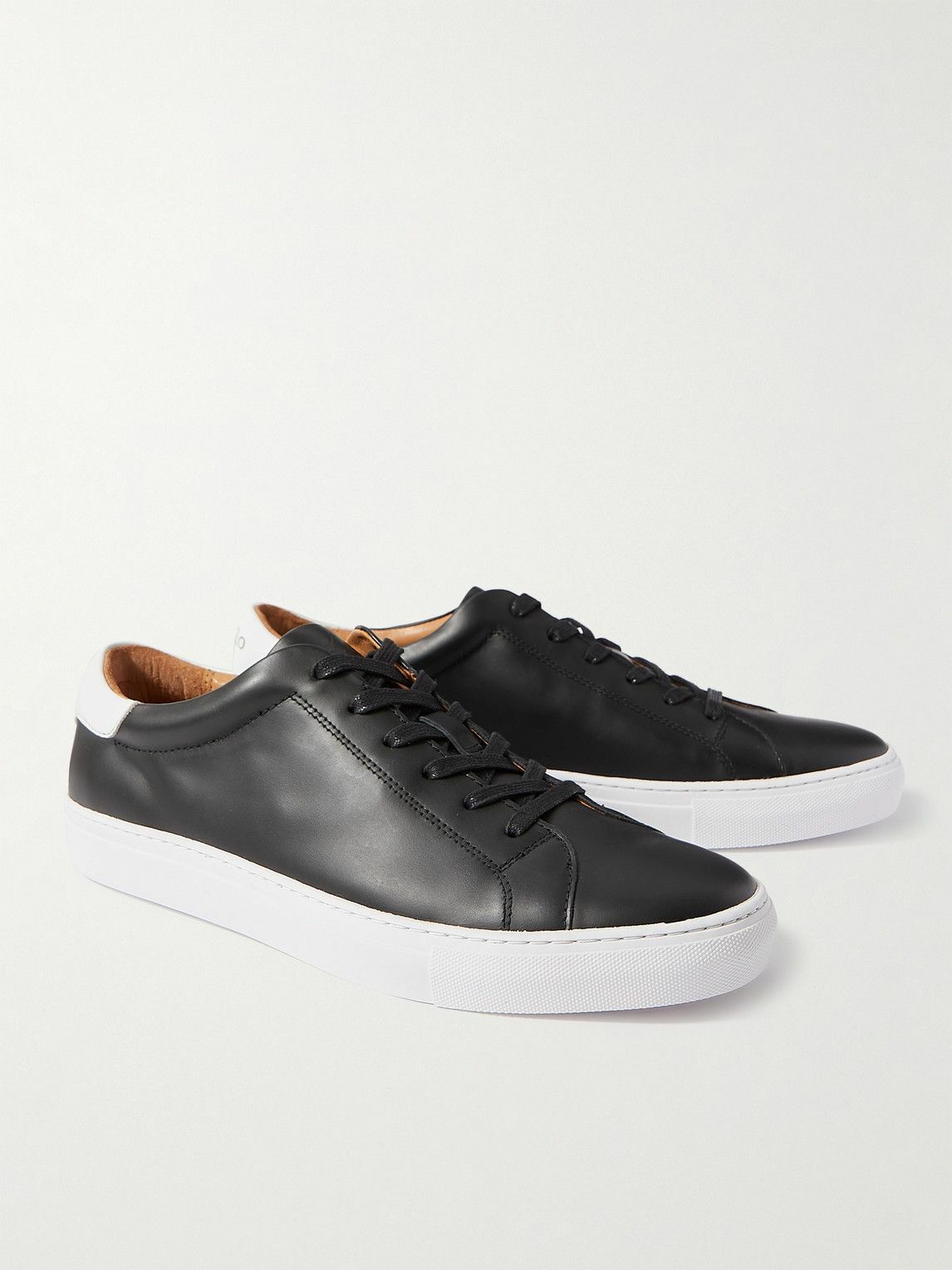 Polo Ralph Lauren - Jermain II Leather Sneakers - Black Polo Ralph Lauren