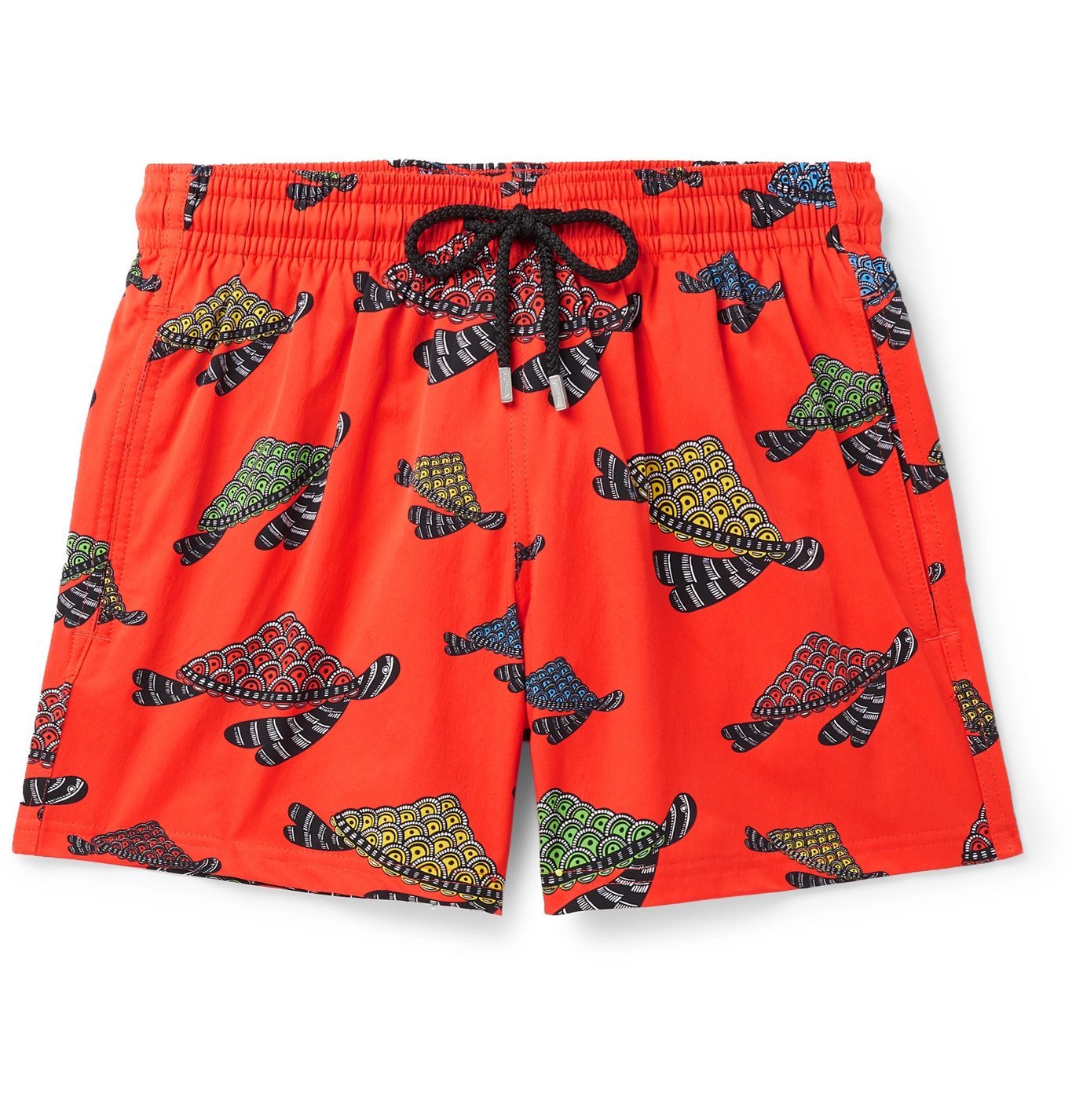 Vilebrequin - Moorise Mid-Length Printed Swim Shorts - Orange Vilebrequin