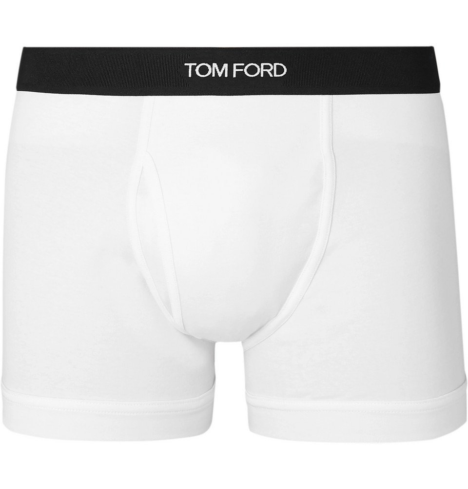 TOM FORD - Stretch-Cotton Boxer Briefs - White TOM FORD