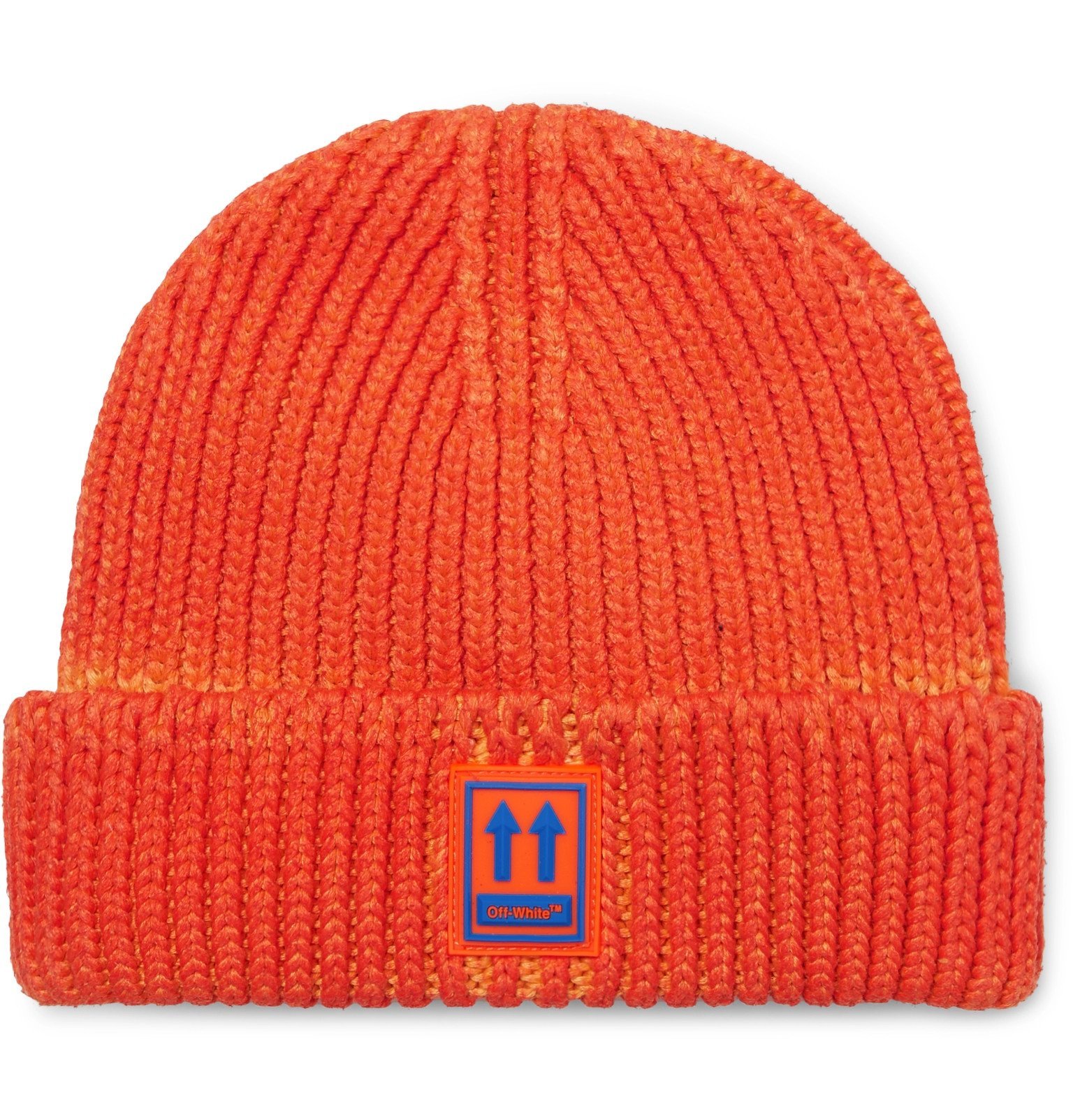 off white beanie orange