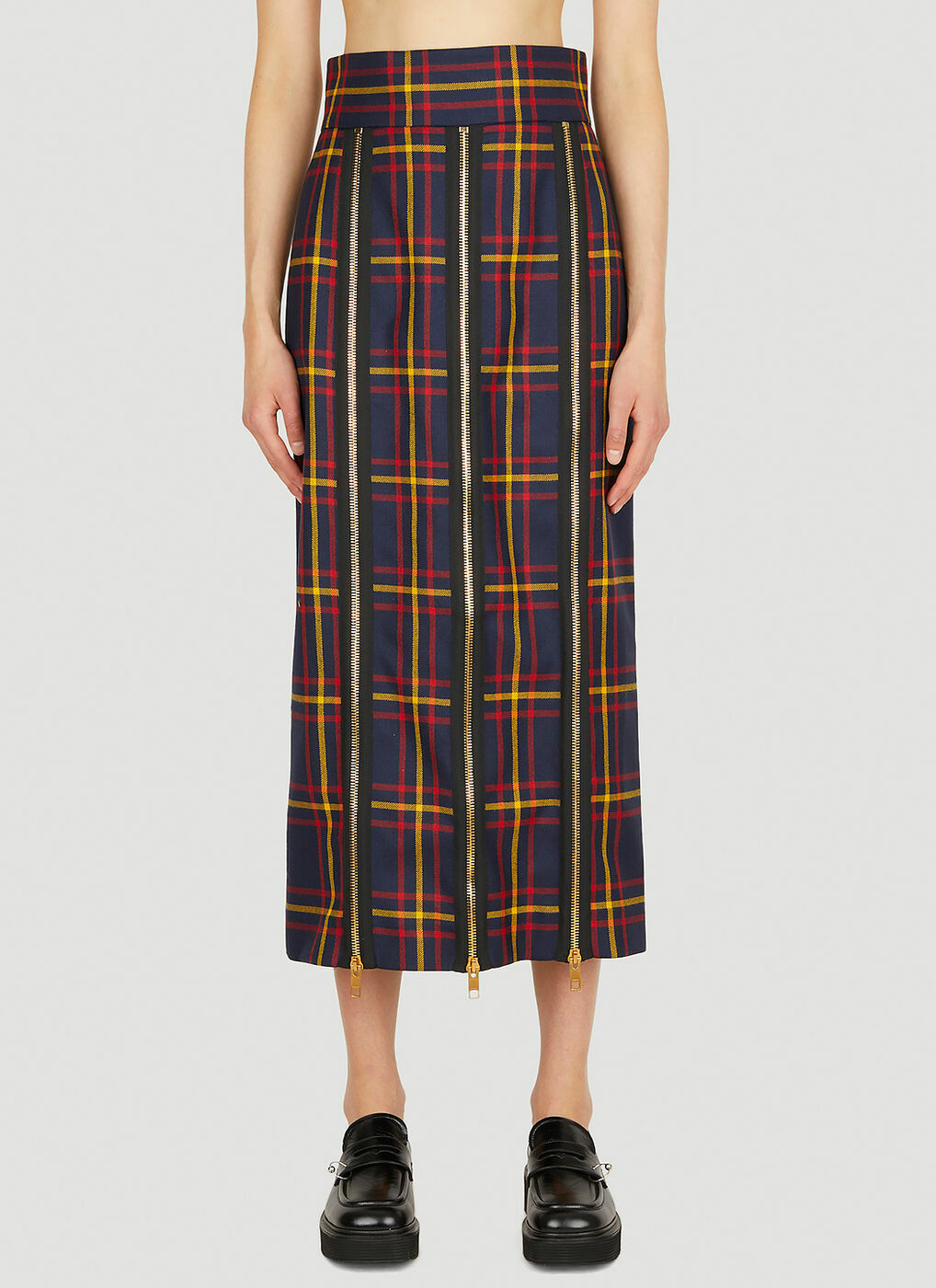 Tartan Skirt in Blue Gucci