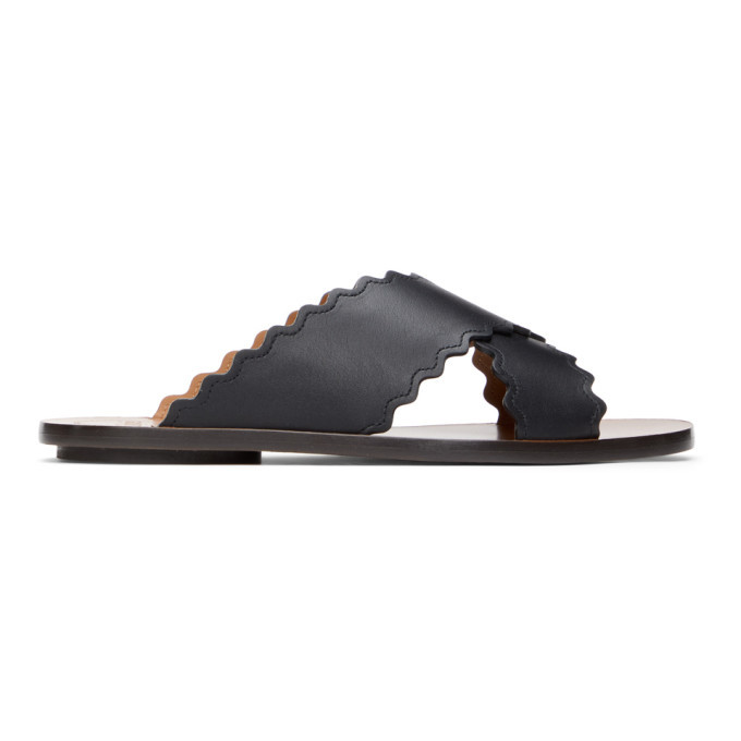 chloe black slides