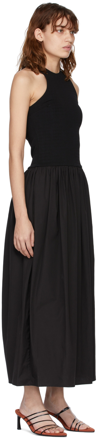 Esse Studios Black Knit Cotton Tank Dress Esse Studios