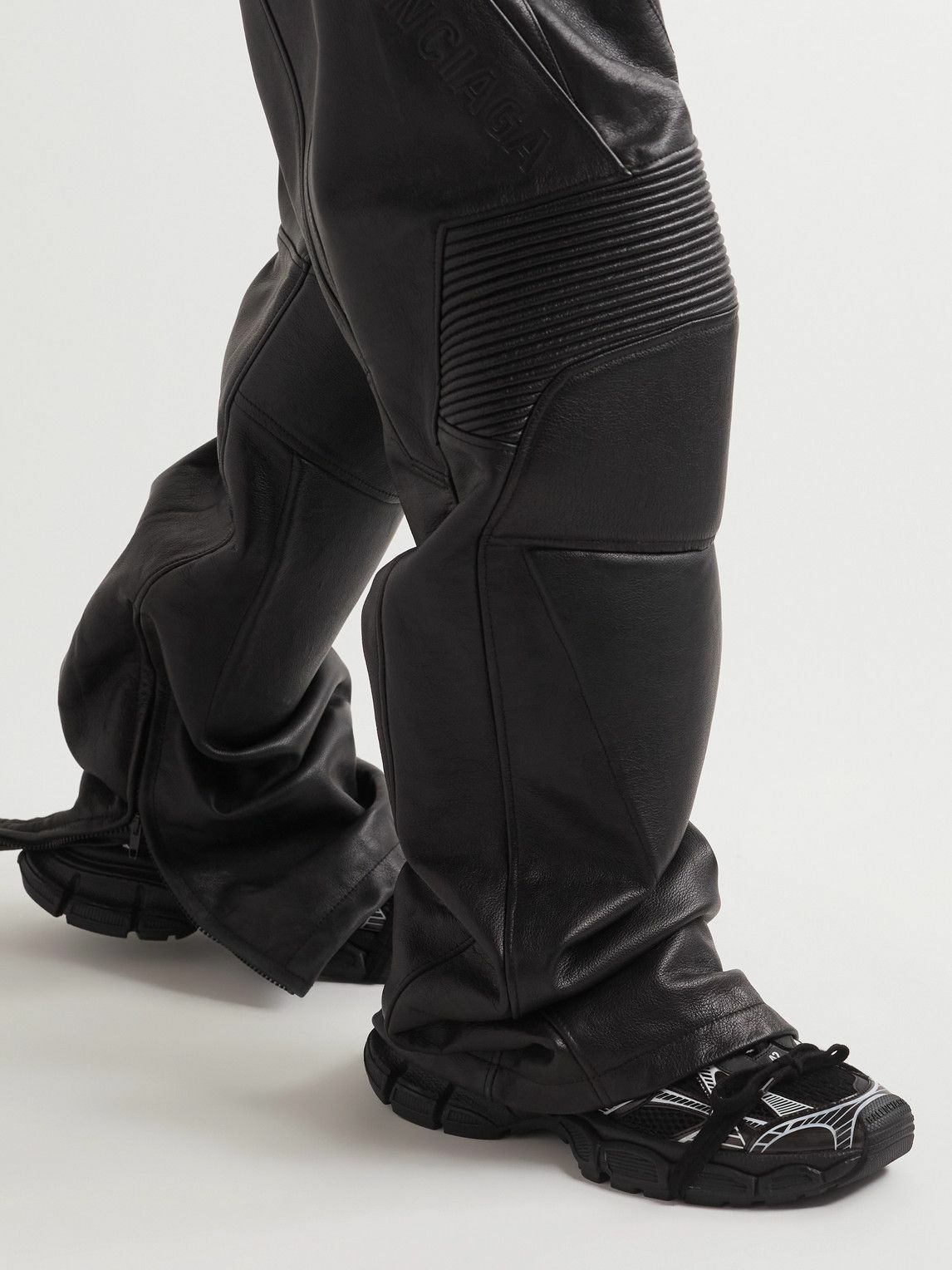 Balenciaga - 3XL Distressed Mesh and Rubber Sneakers - Black Balenciaga