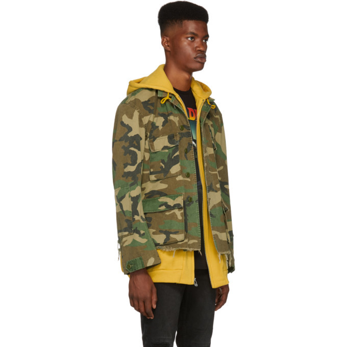 R13 Yellow Camo Abu Hoodie Jacket R13