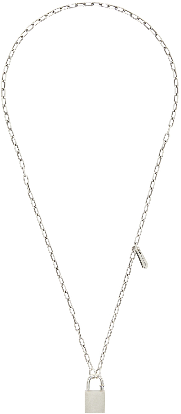 Paul Smith Silver Padlock Necklace Paul Smith