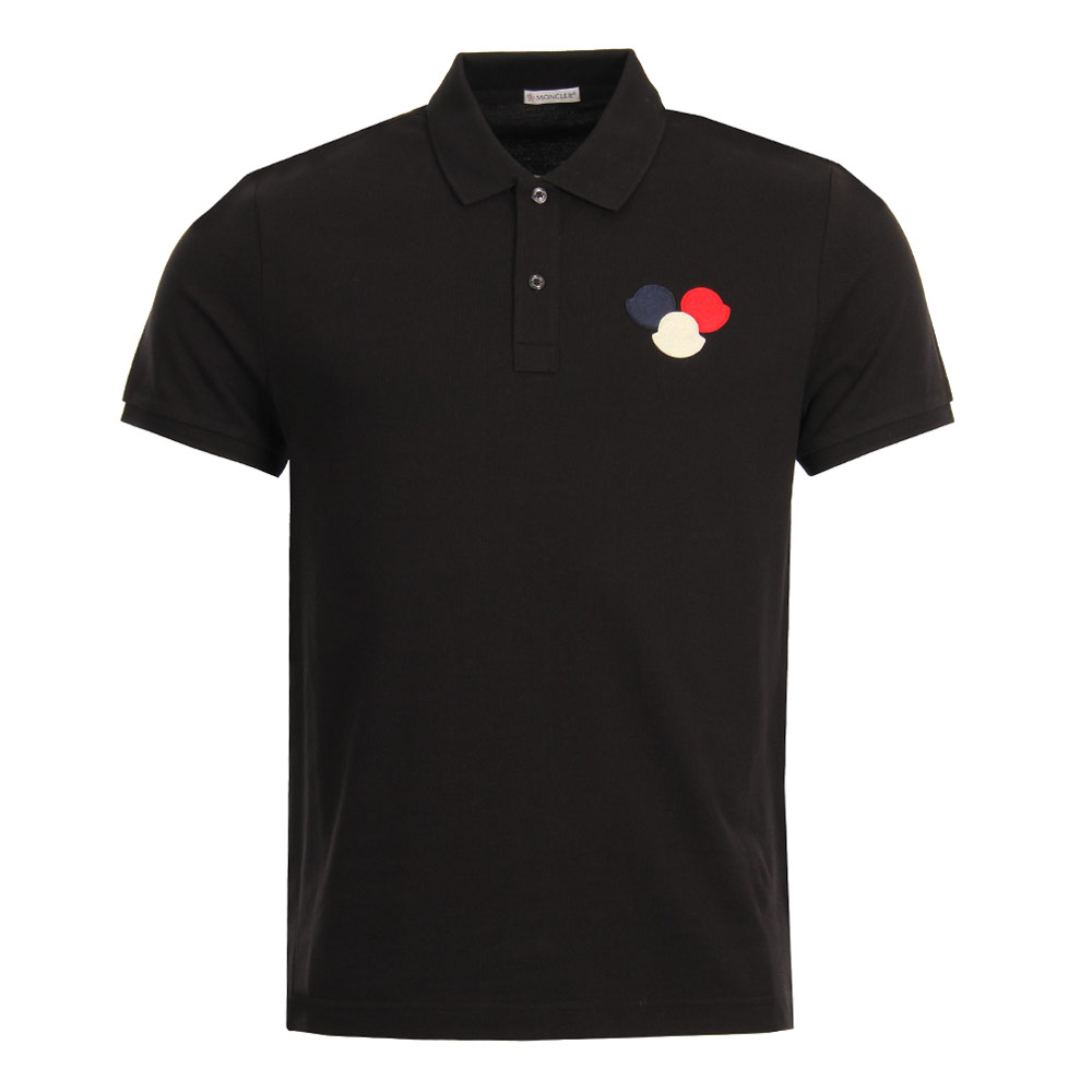 Logo Polo Shirt - Black Moncler