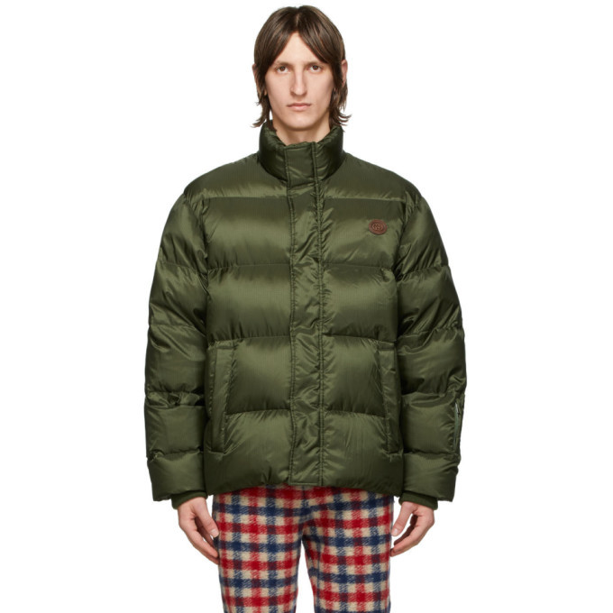 Gucci Green Down Ripstop Coat Gucci