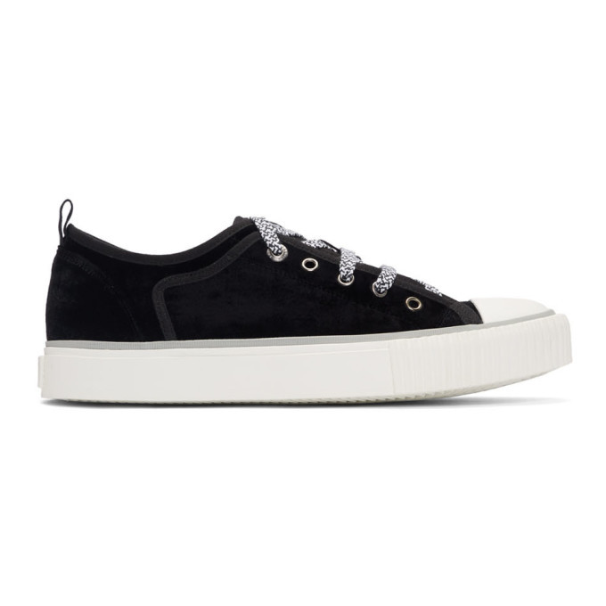 lanvin velvet sneakers