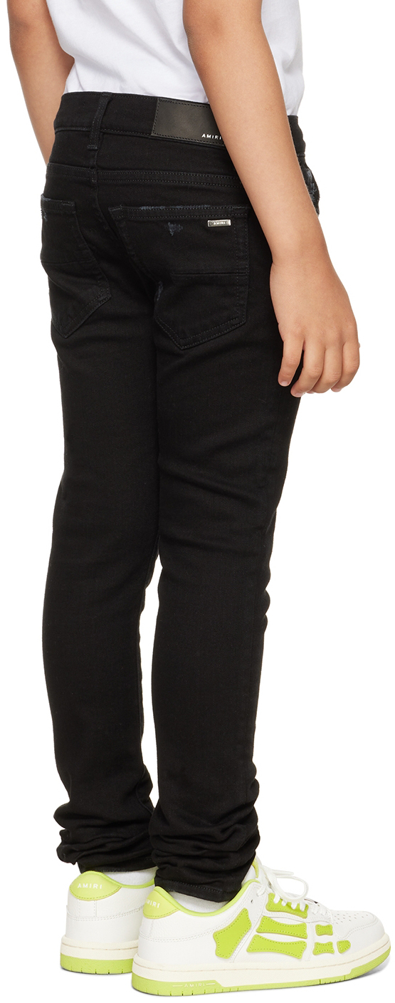 AMIRI Kids Black Stack Jeans Amiri