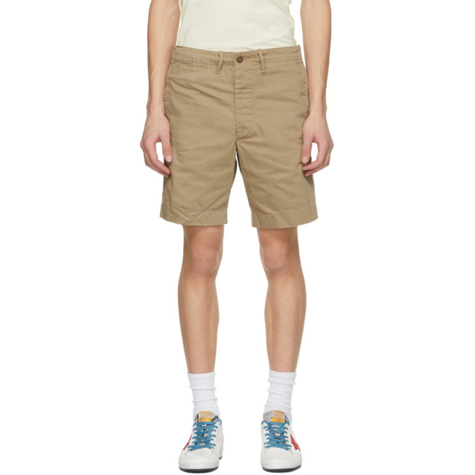 RRL Beige Chino Officer Fit Shorts RRL