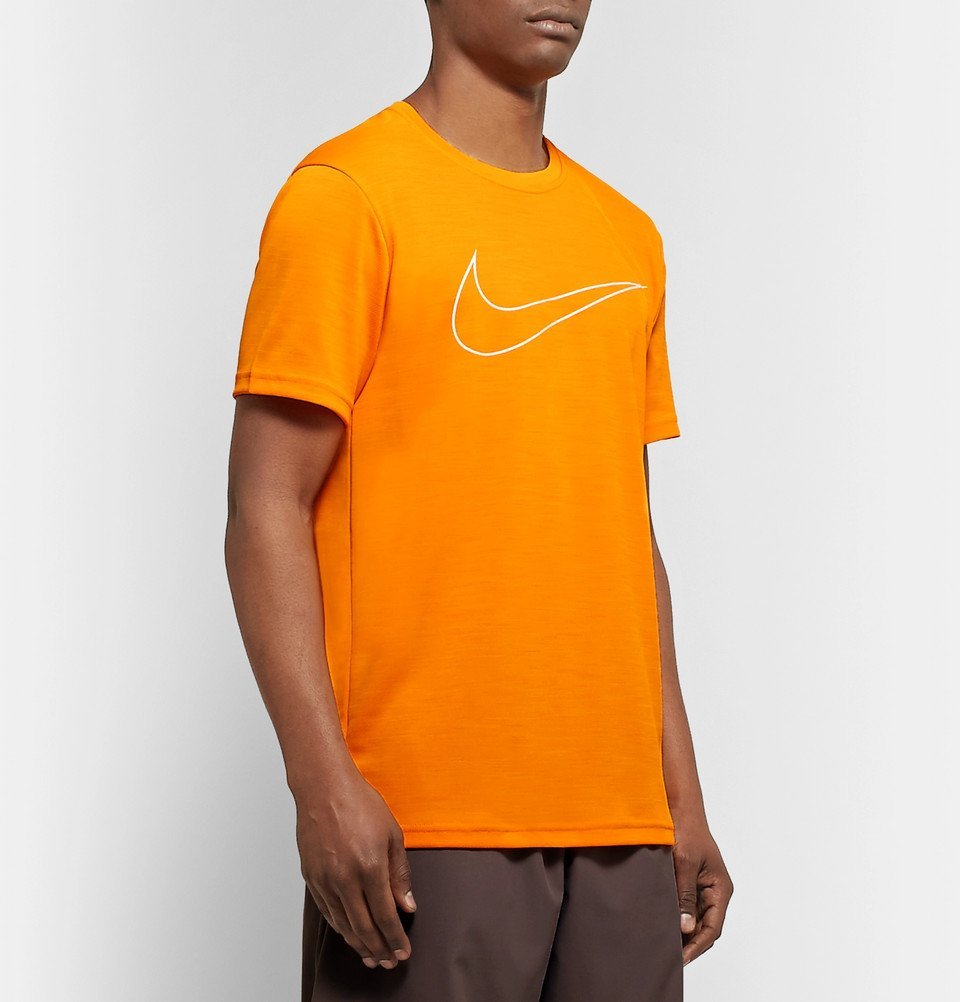nike orange dri fit t shirt