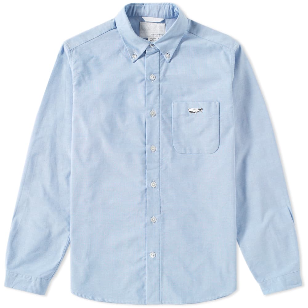 nanamica Button Down Stripe Wind Shirt トップス