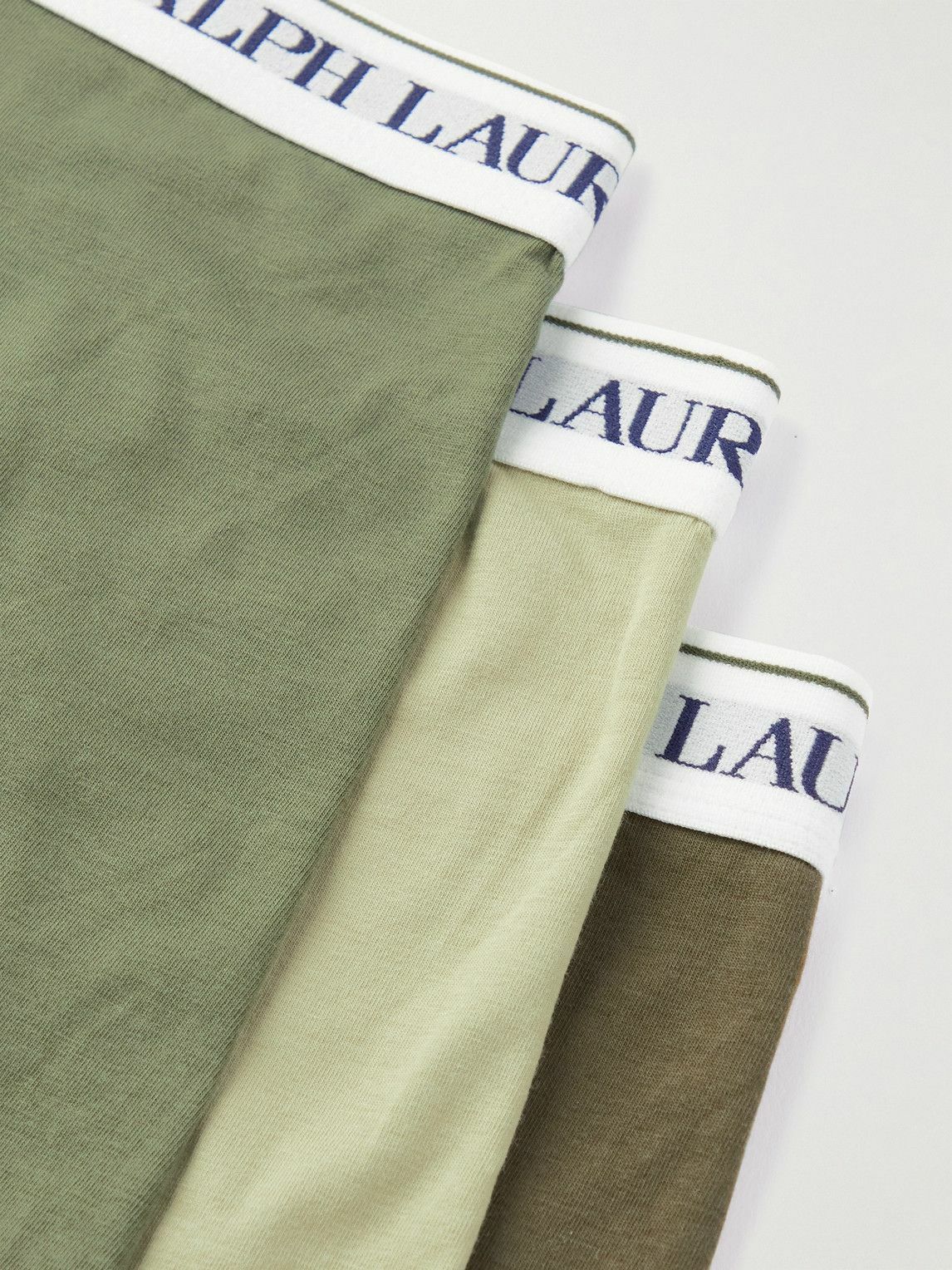 Polo Ralph Lauren - Three-Pack Stretch-Cotton Jersey Boxer Briefs - Green
