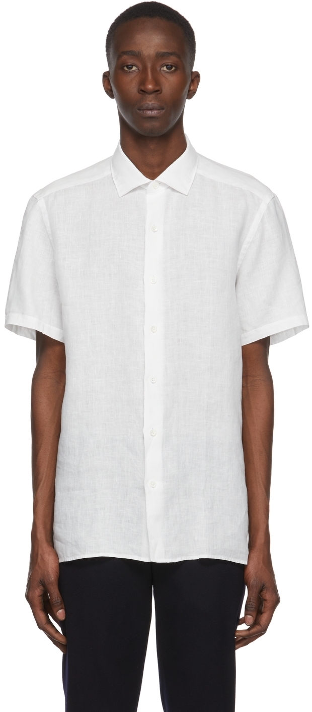 Ermenegildo Zegna White Linen Short 