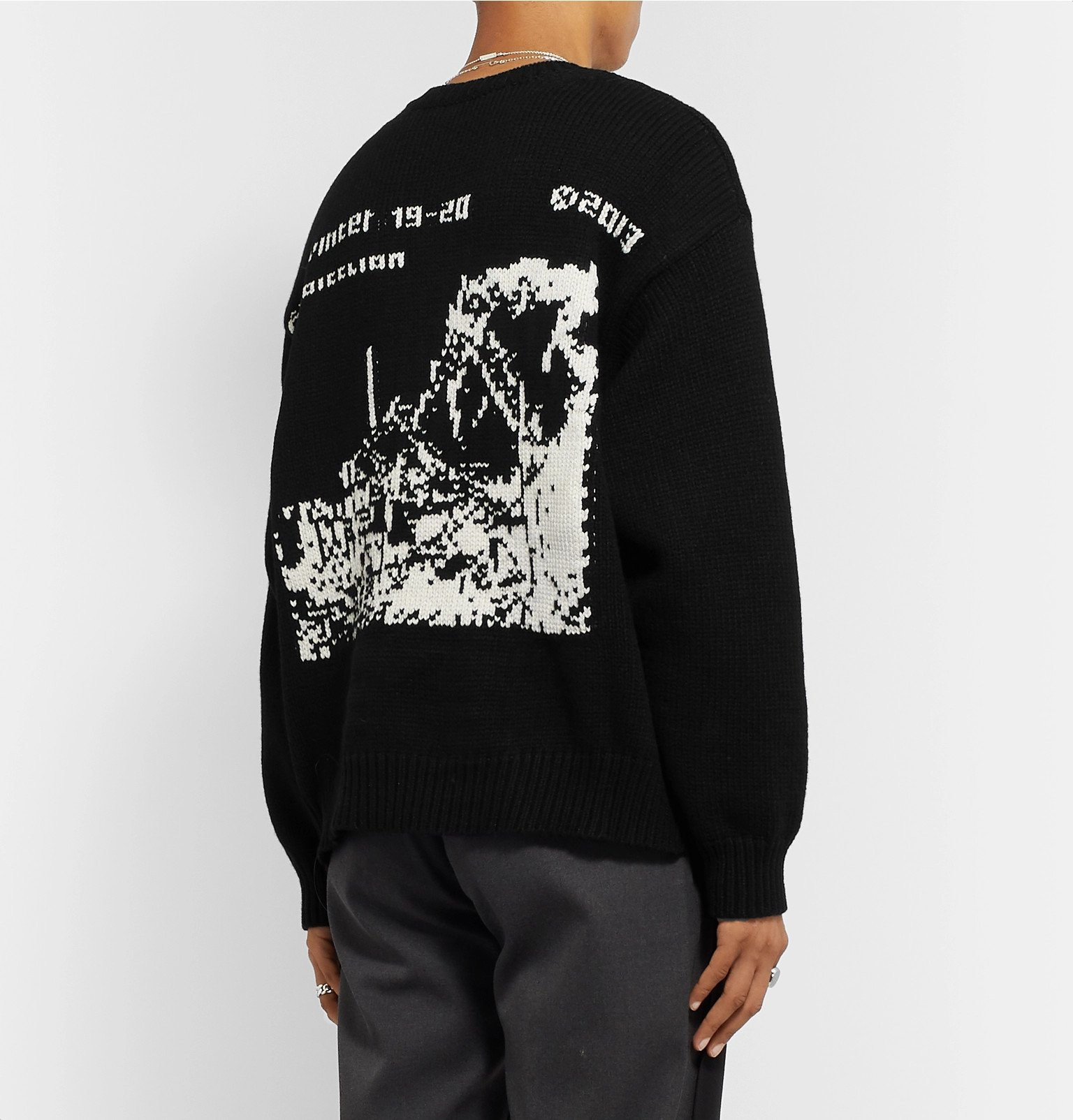 Off-White - Intarsia Wool-Blend Sweater 