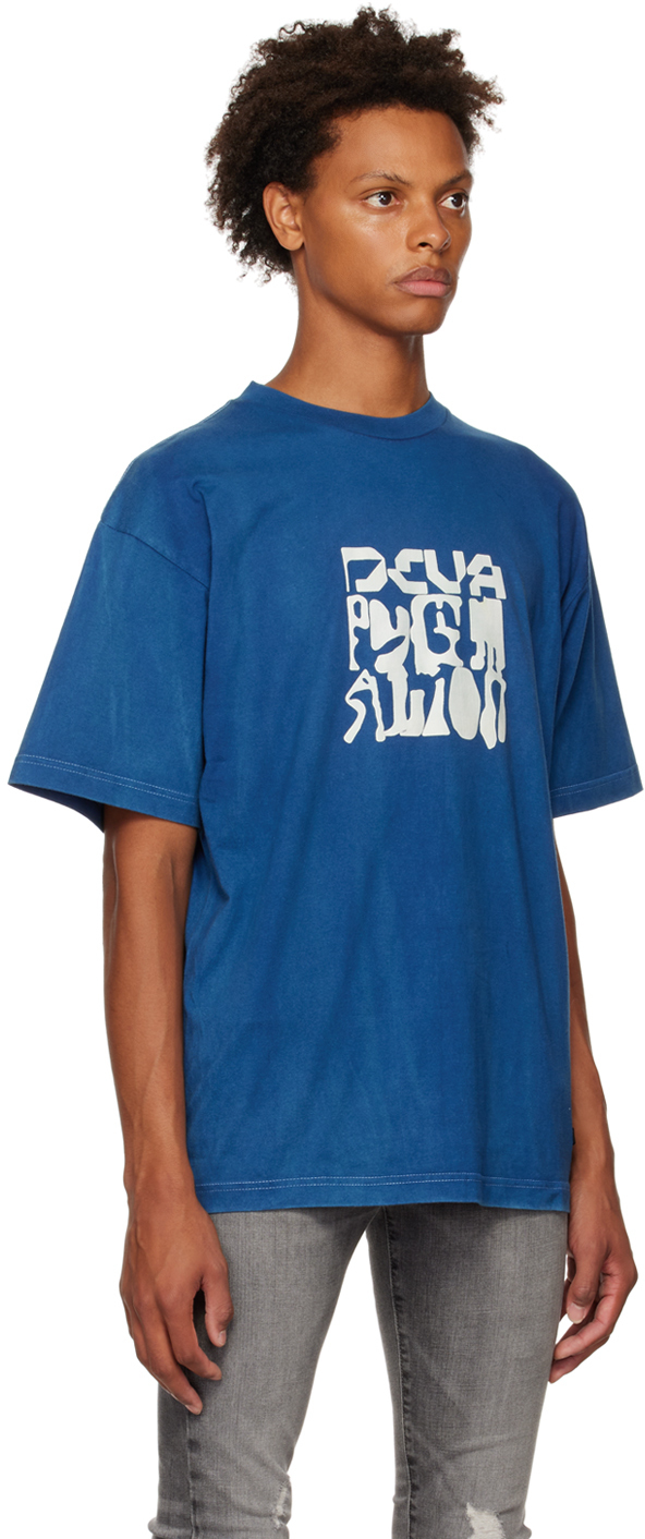 DEVÁ STATES Blue Bonded T-Shirt