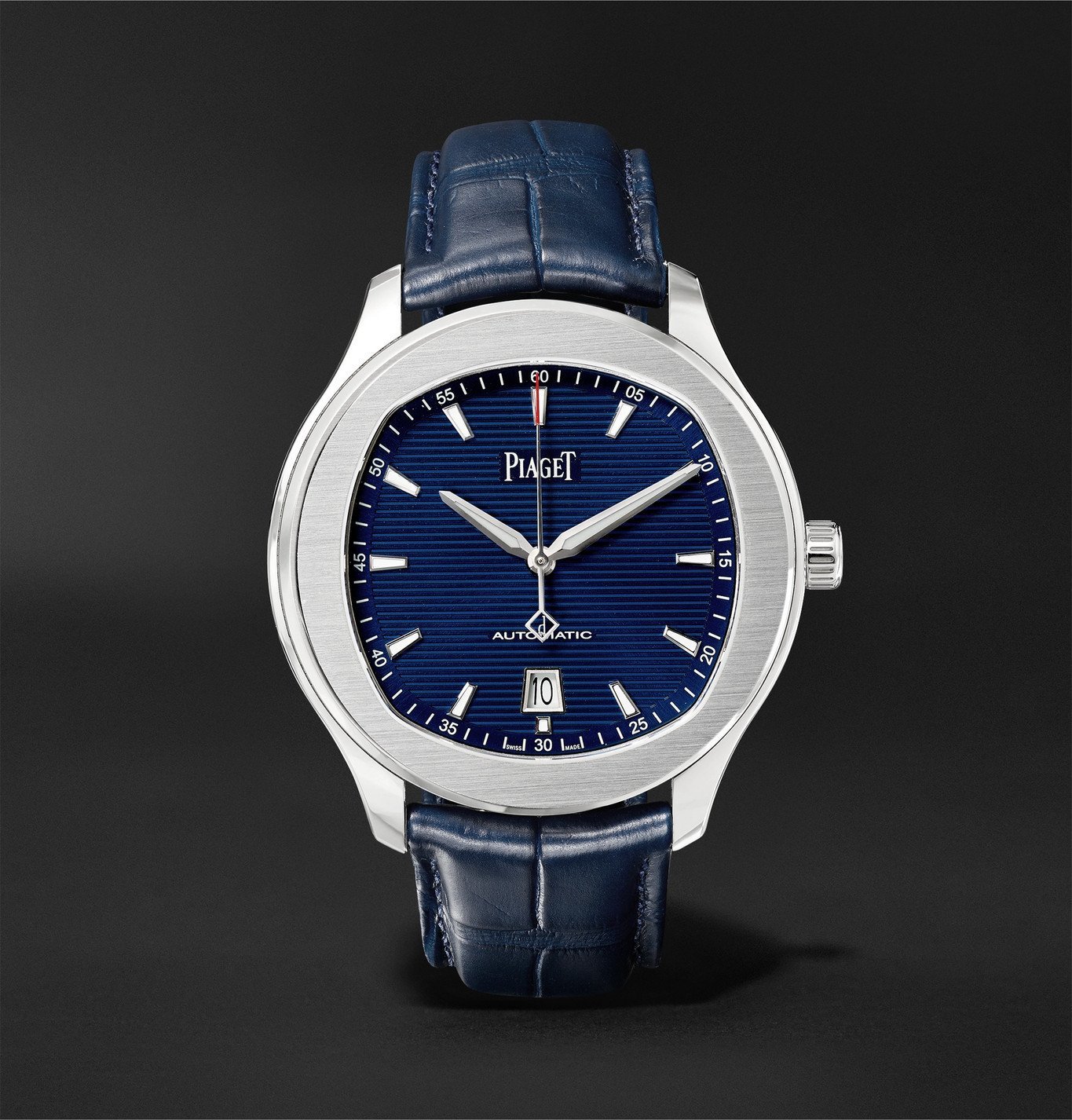 Piaget - Polo S Automatic 42mm Stainless Steel and Alligator Watch, Ref ...