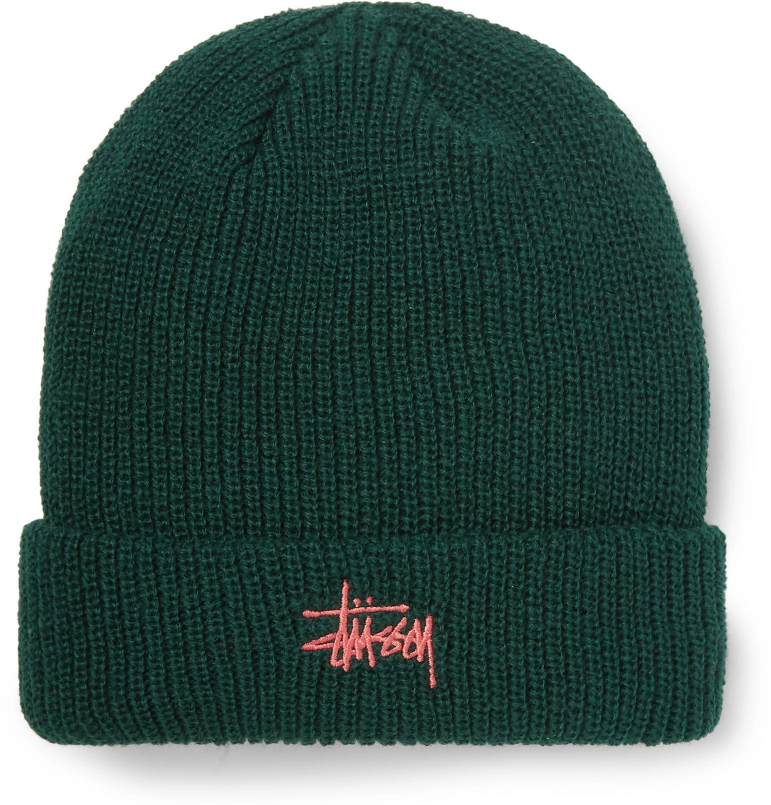 green stussy beanie