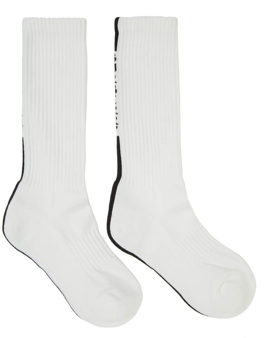 Photo: Burberry White Logo Stripe Socks