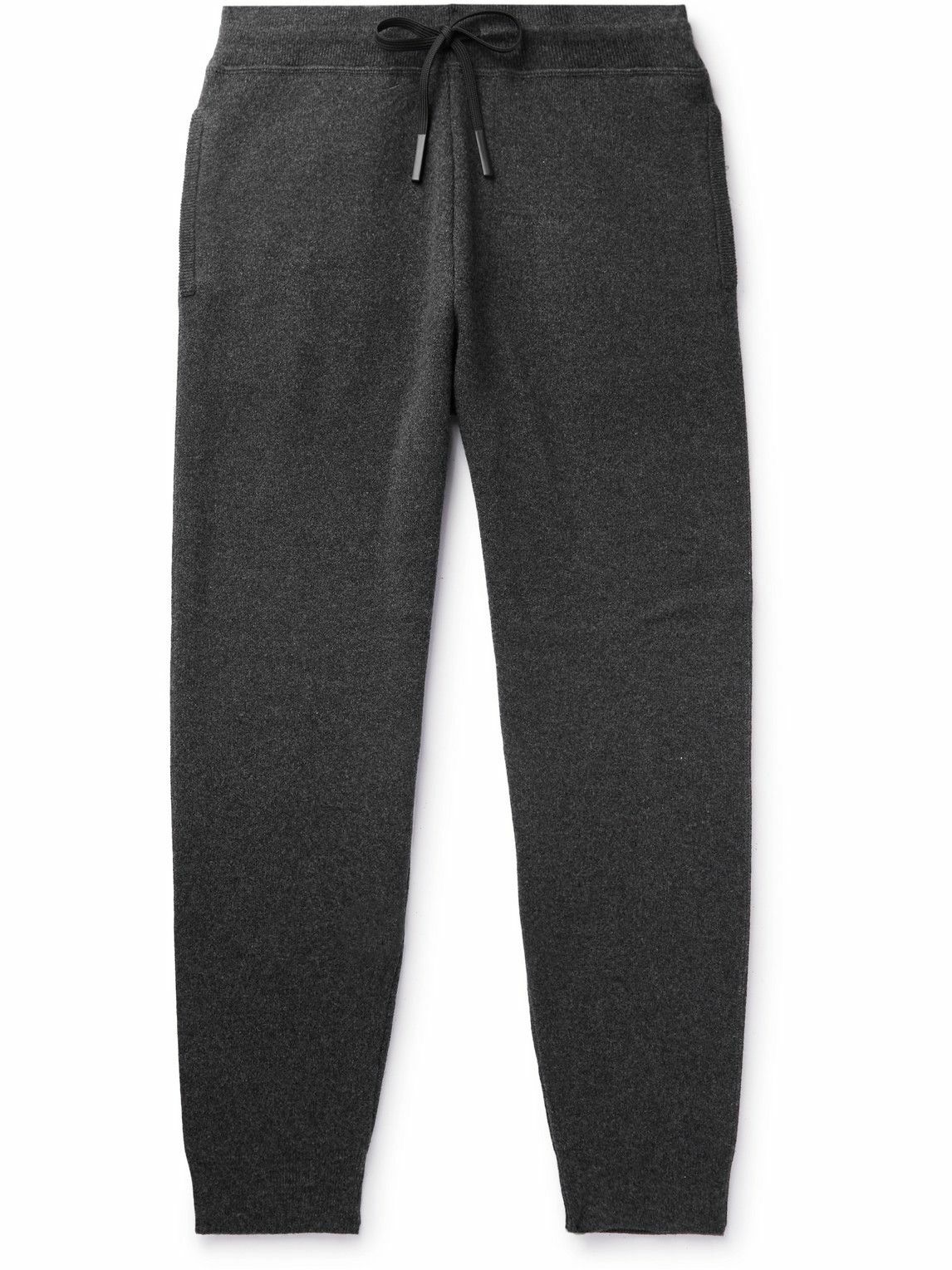 Theory - Alcos Tapered Wool-Blend Sweatpants - Black Theory