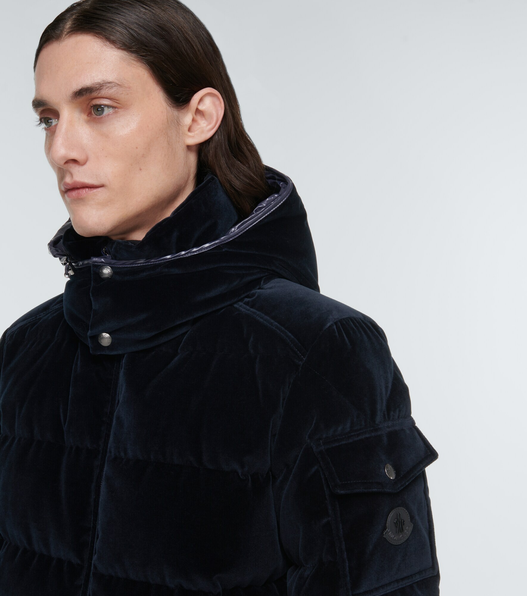 Moncler - Armorique velvet down jacket Moncler