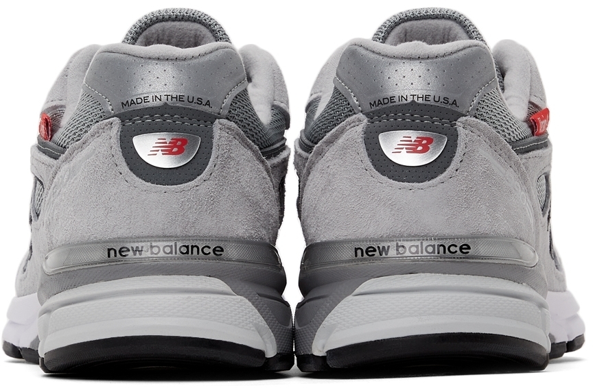 New Balance Grey Made In USA 990v4 Low 