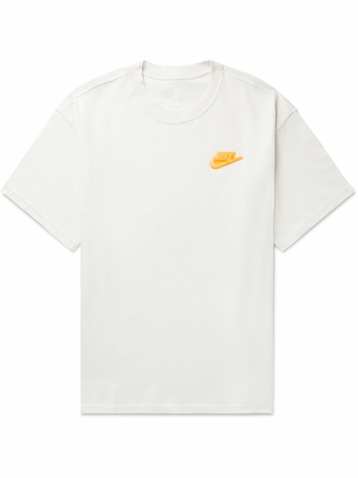 Nike - Logo-Appliquéd Printed Cotton-Jersey T-Shirt - White Nike