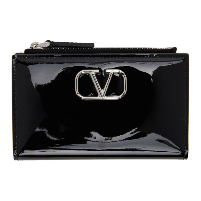 Valentino Black Valentino Garavani VLogo Card Holder Valentino Garavani