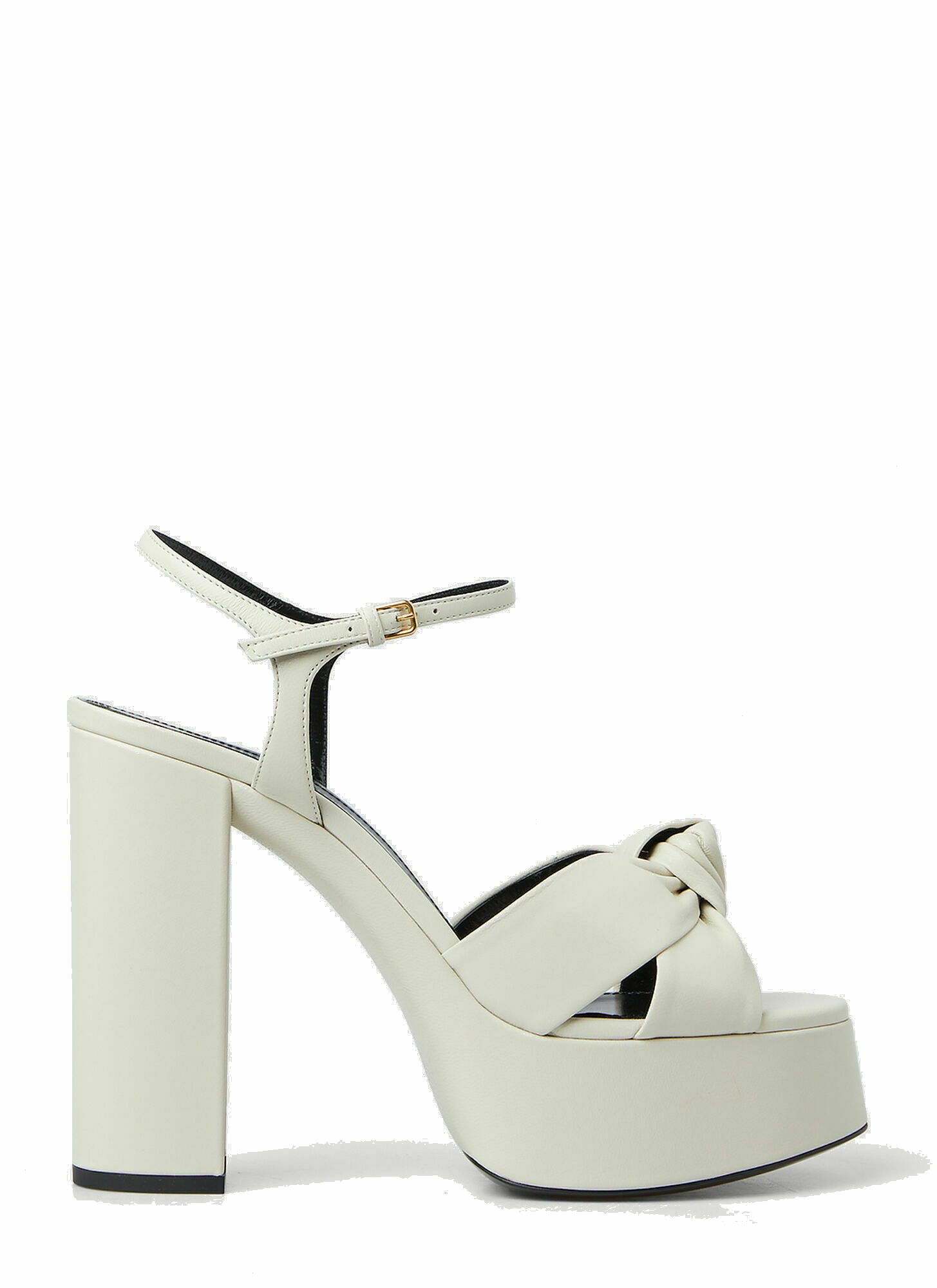 Bianca Platforms in White Saint Laurent