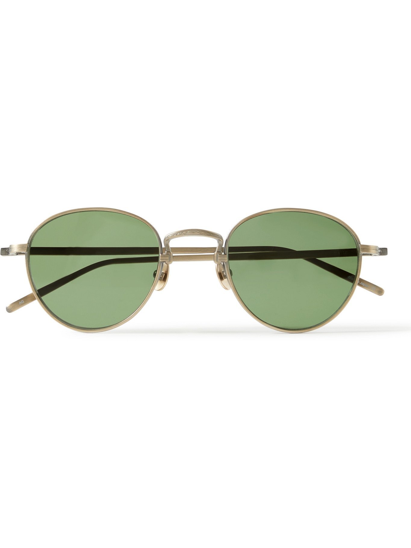 MATSUDA - Round-Frame Gold-Tone Titanium Sunglasses Matsuda