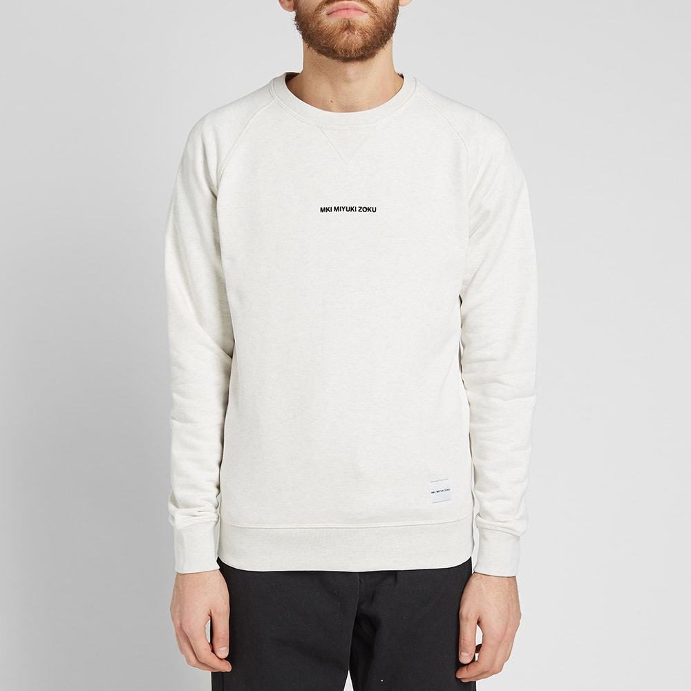 MKI Embroidered Logo Sweat White MKI Miyuki-Zoku